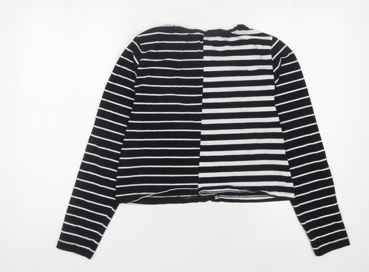 New Look Women's Black Striped Long Sleeve T-Shirt