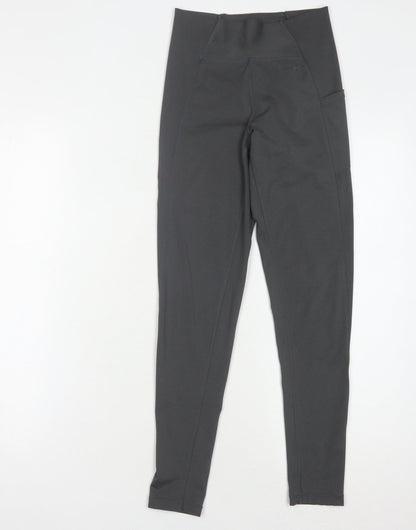 USA Pro Women's Black Gym Leggings Size 8 with Pockets