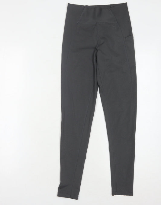 USA Pro Women's Black Gym Leggings Size 8 with Pockets