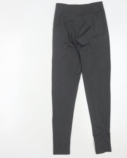 USA Pro Women's Black Gym Leggings Size 8 with Pockets