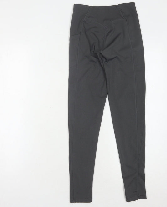 USA Pro Women's Black Gym Leggings Size 8 with Pockets