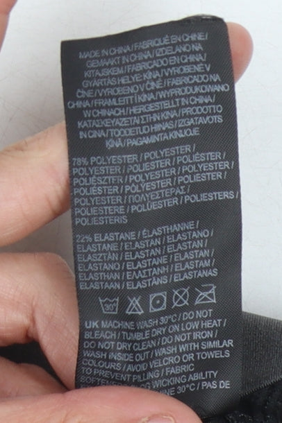 USA Pro Women's Black Gym Leggings Size 8 with Pockets