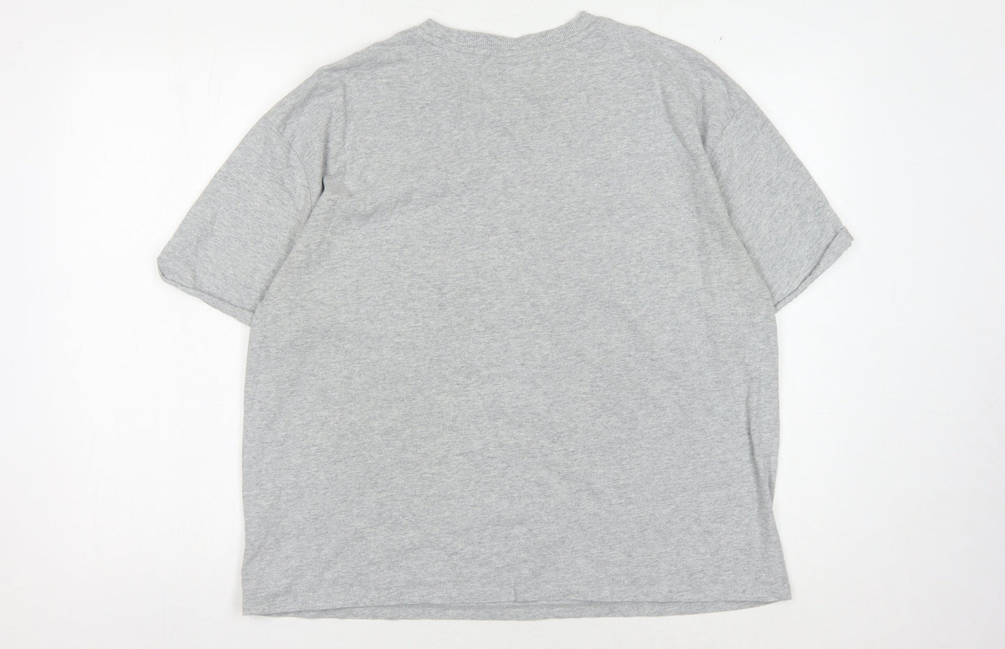 Unisex Adults UK Size L Marvel Grey Basic T-Shirt