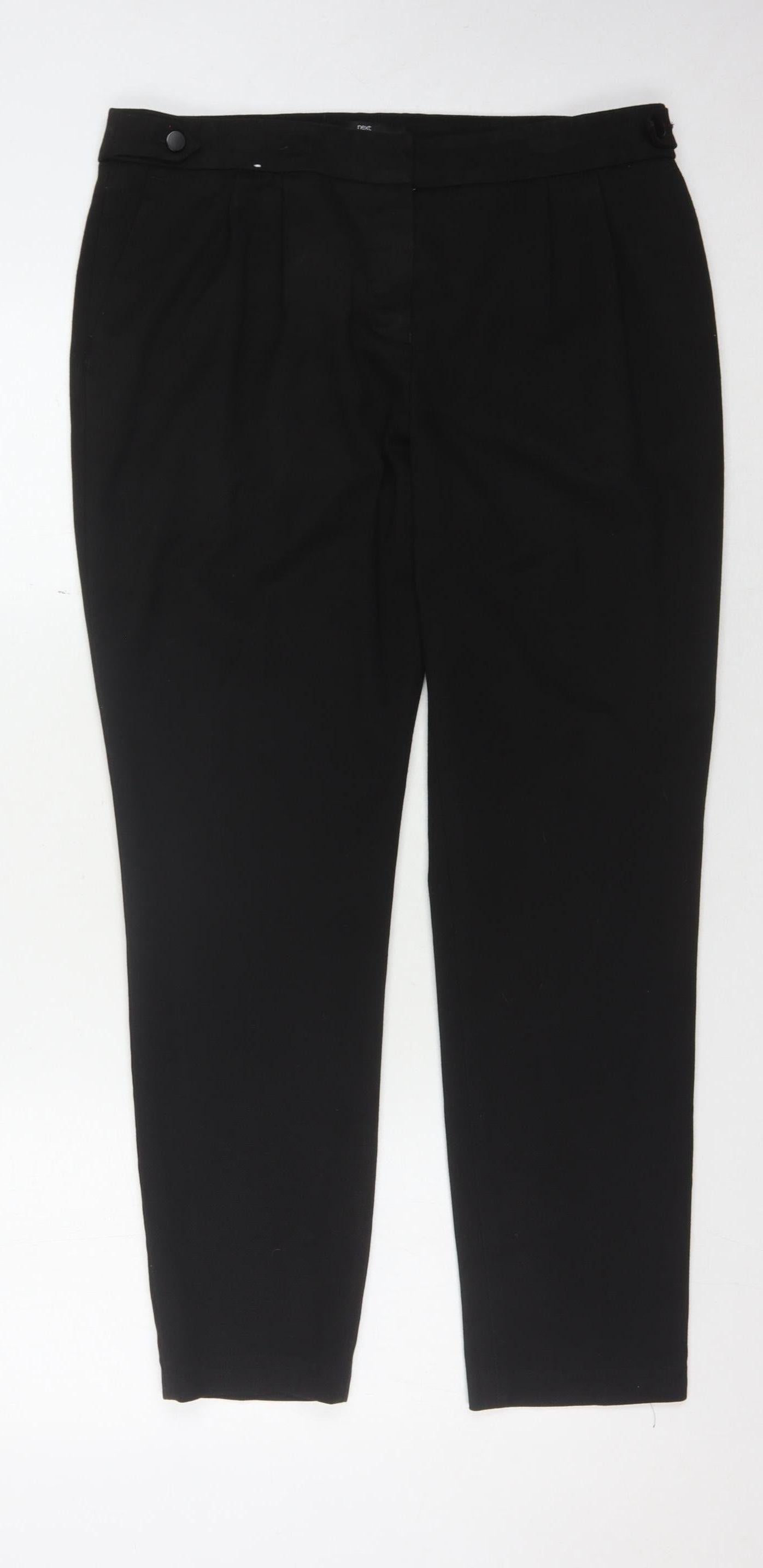 Womens UK Size 12 NEXT   Black Trousers