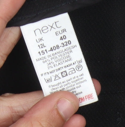 Womens UK Size 12 NEXT   Black Trousers