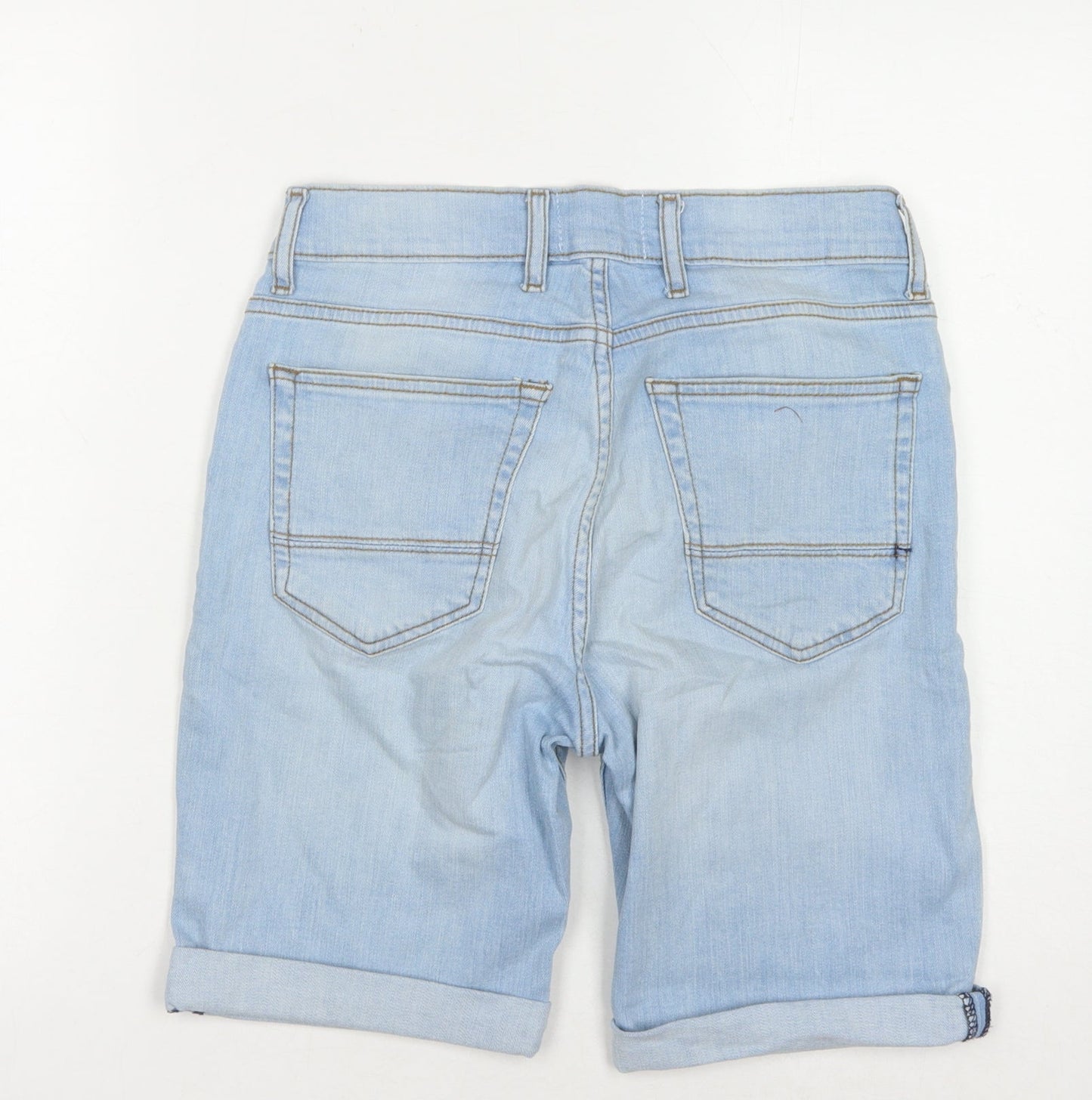 Burton Men's Blue Chino Shorts, Size M, Light Denim