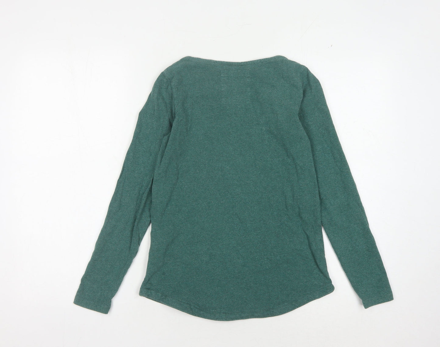 Womens UK Size 6 Fat Face Green Basic T-Shirt