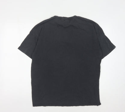 Unisex Adults UK Size S Disney Black Basic T-Shirt