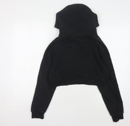 Firetrap Girls Black Hoodie with Logo, Size S