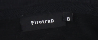 Firetrap Girls Black Hoodie with Logo, Size S