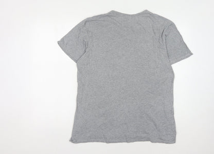 Nike Men's Grey Graphic Athletic T-Shirt L Size