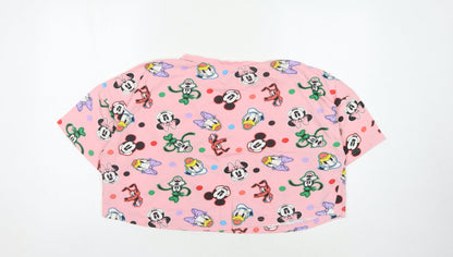 Disney at Primark Pink Cartoon Women’s Cropped T-Shirt M