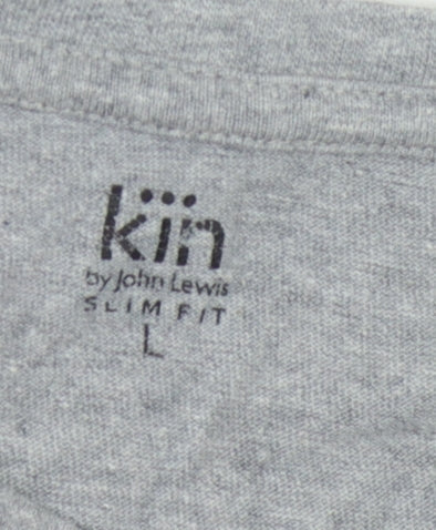 Kin by John Lewis Men's Grey Graphic Print T-Shirt L