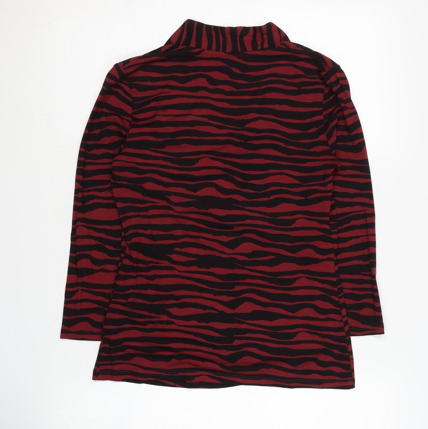 Womens UK Size S Hobbs Red Basic T-Shirt