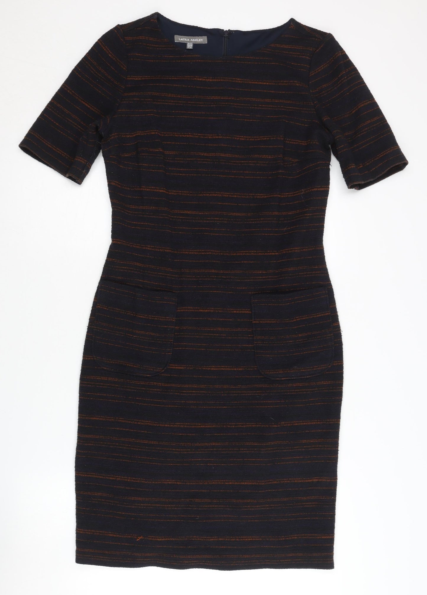 Laura Ashley Women's Striped Sheath Dress, Size 12