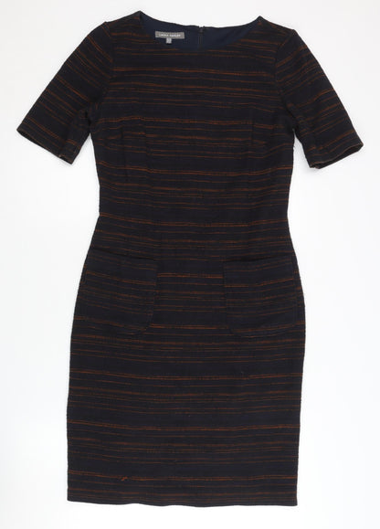Laura Ashley Women's Striped Sheath Dress, Size 12