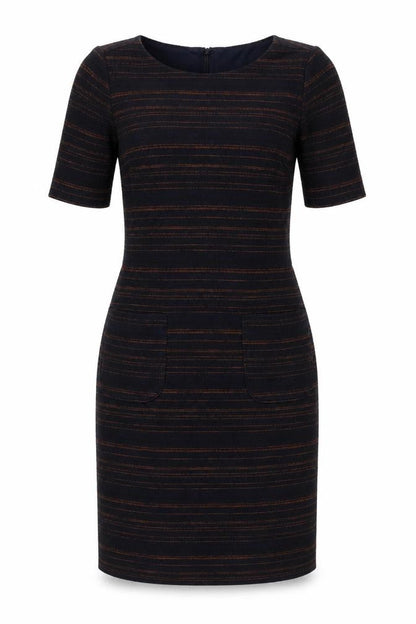 Laura Ashley Women's Striped Sheath Dress, Size 12