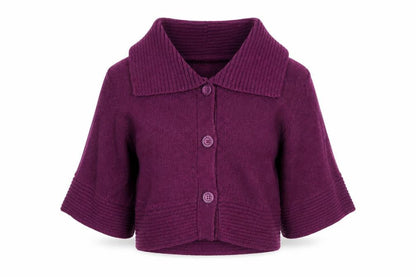 FatFace Women's Purple Collared Cardigan - Size 8