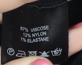 Karen Millen Black Bodycon Dress Women Size 8