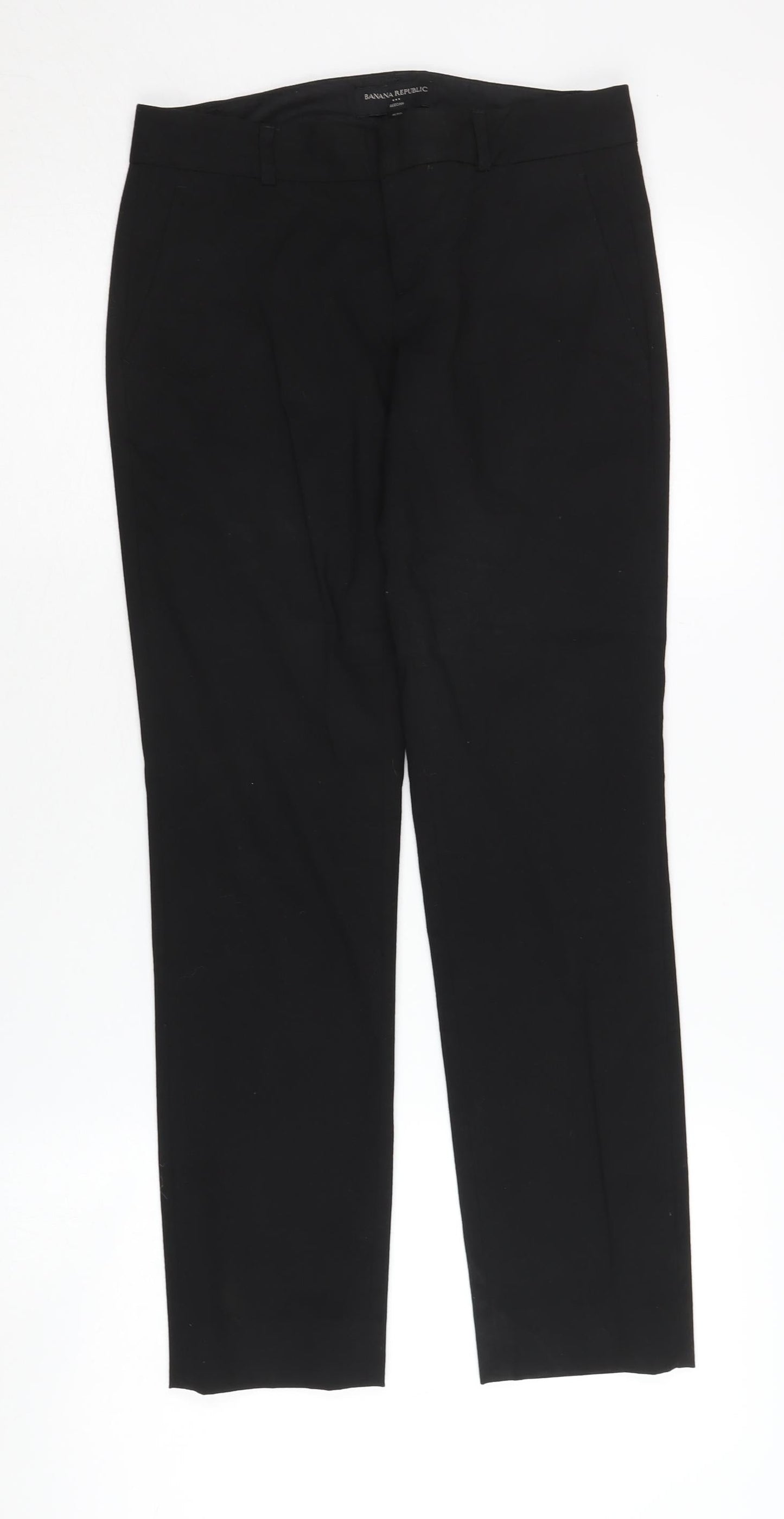 Banana Republic Women's Black Petite Slim Trousers