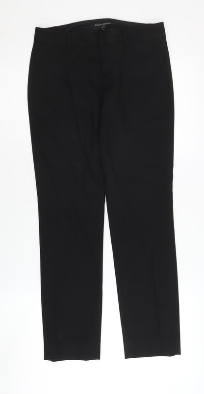 Banana Republic Women's Black Petite Slim Trousers