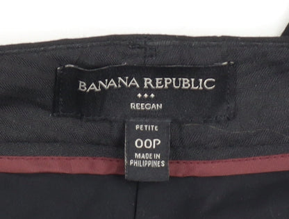 Banana Republic Women's Black Petite Slim Trousers