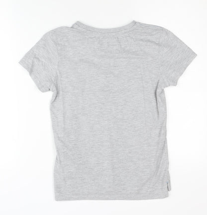 Jasper Conran Boys Grey T-Shirt Size 9-10 Short Sleeve Casual