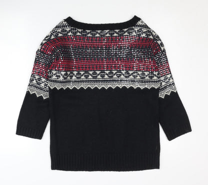 Womens UK Size S Superdry Black Jumper Jumper