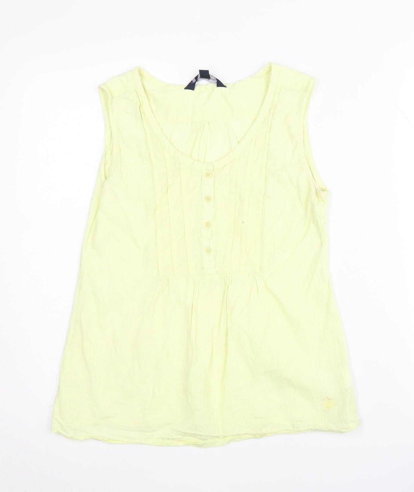 Womens UK Size 10 Peter Storm Yellow Basic Blouse