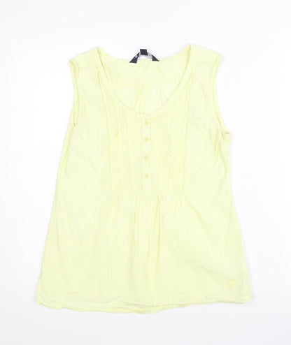 Womens UK Size 10 Peter Storm Yellow Basic Blouse