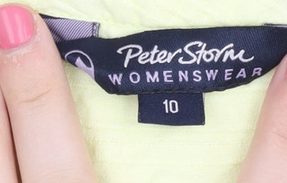 Womens UK Size 10 Peter Storm Yellow Basic Blouse