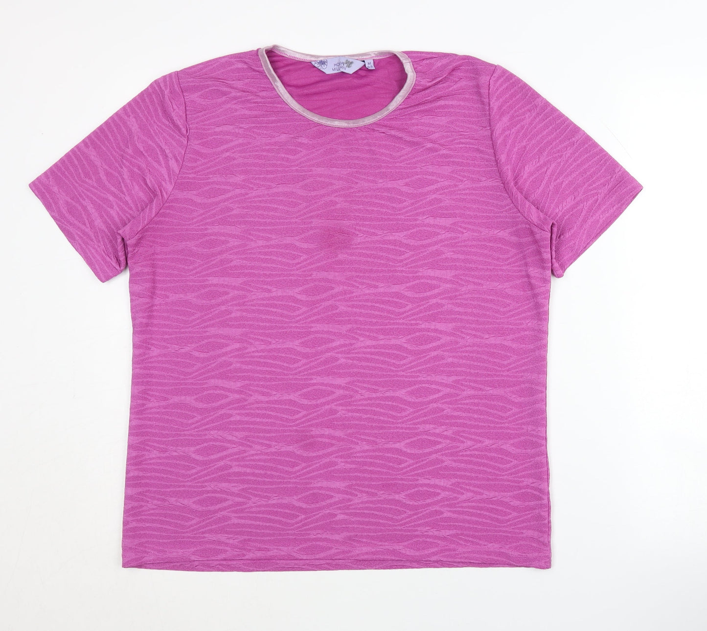 Womens UK Size M Honor Millburn Pink Jersey T-Shirt
