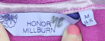 Womens UK Size M Honor Millburn Pink Jersey T-Shirt