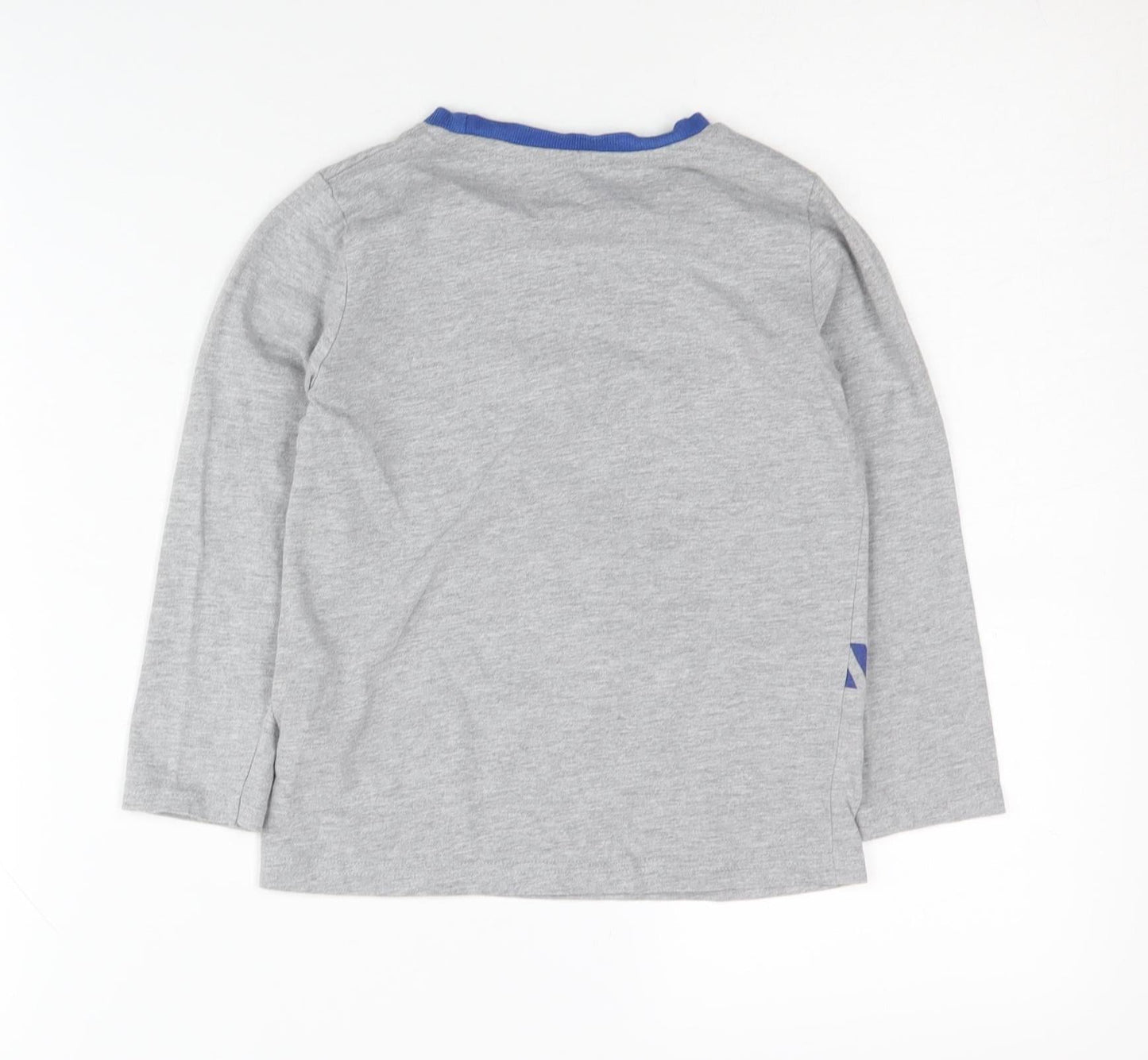 Boys Marvel Captain America T-Shirt, Grey, 6-7 Years, Long Sleeve