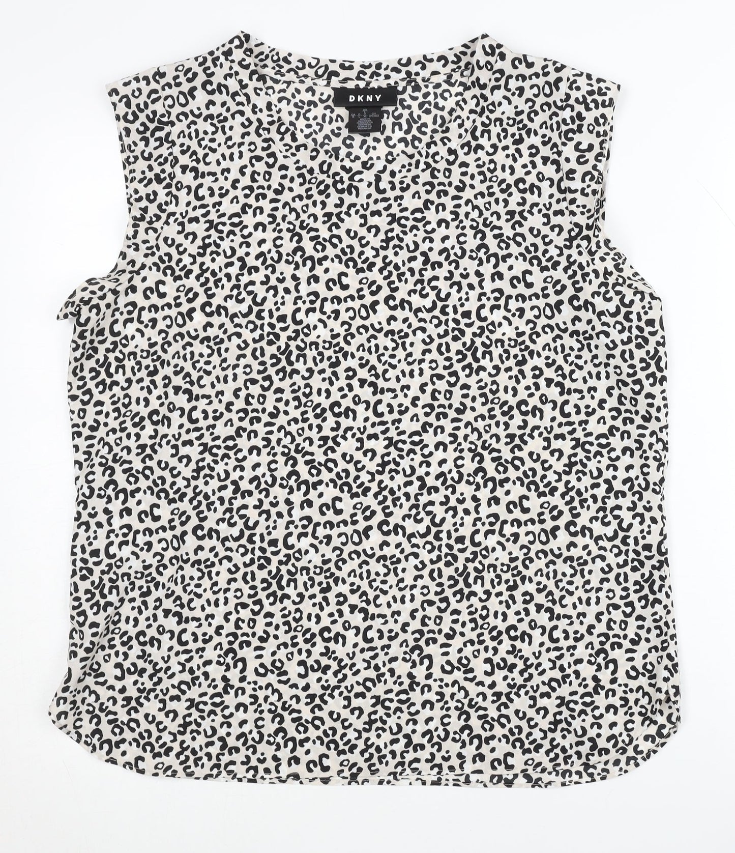 Womens UK Size L DKNY Multicoloured Basic Blouse