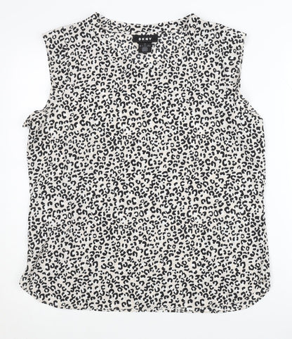 Womens UK Size L DKNY Multicoloured Basic Blouse