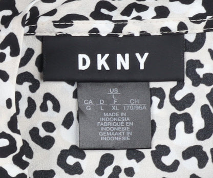 Womens UK Size L DKNY Multicoloured Basic Blouse