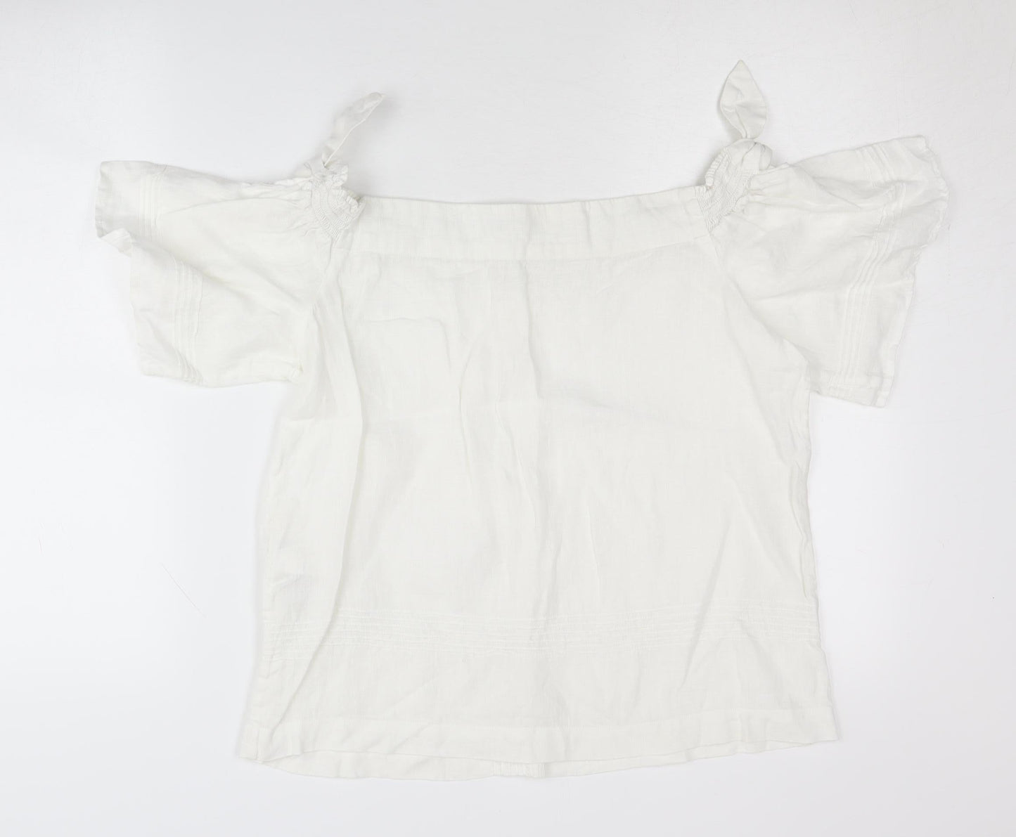 Womens UK Size S Whistles White Cropped Blouse