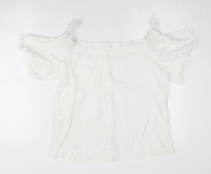 Womens UK Size S Whistles White Cropped Blouse