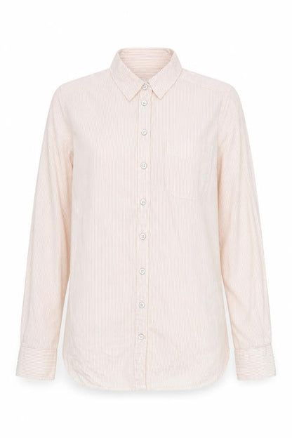 Womens UK Size 8 Fat Face Beige Basic Button-Up