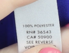 Calvin Klein Women's Blue Sleeveless Blouse Size M