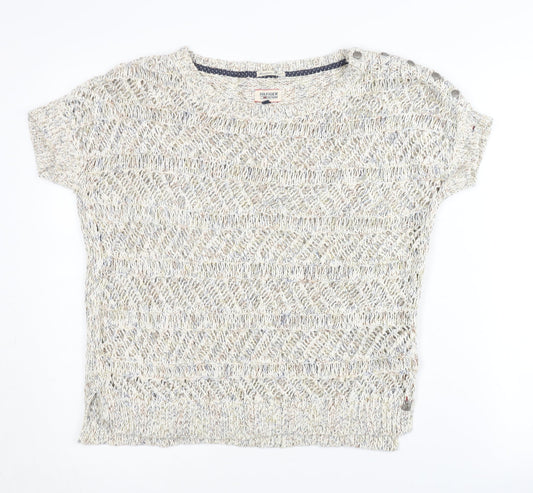 Womens UK Size XS Tommy Hilfiger Multicoloured Pullover Jumper