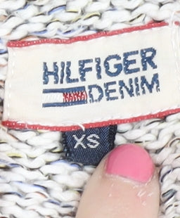 Womens UK Size XS Tommy Hilfiger Multicoloured Pullover Jumper