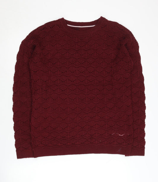 Kangol Women's Red Crew Neck Pullover Jumper M