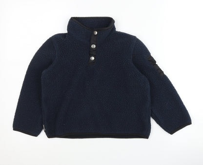 Regatta Boys Blue Fleece Henley Sweatshirt 8 Years