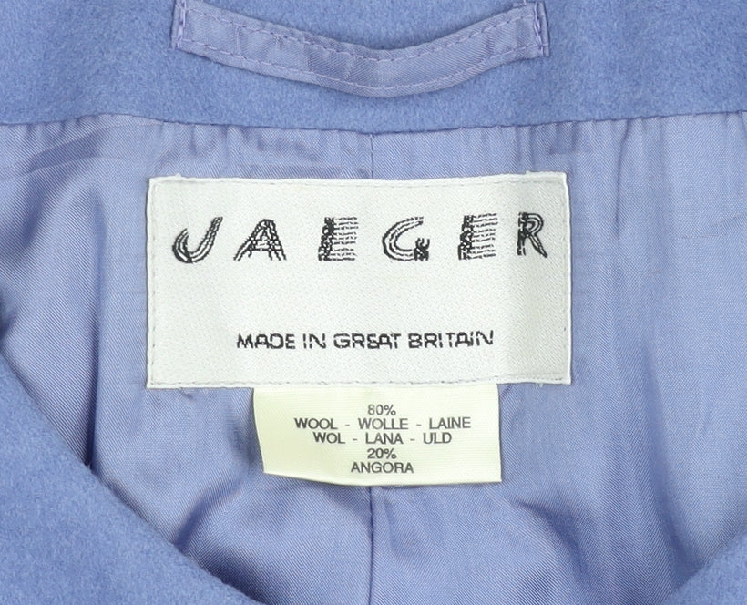 Jaeger Women's Blue Wool Blazer Size 12