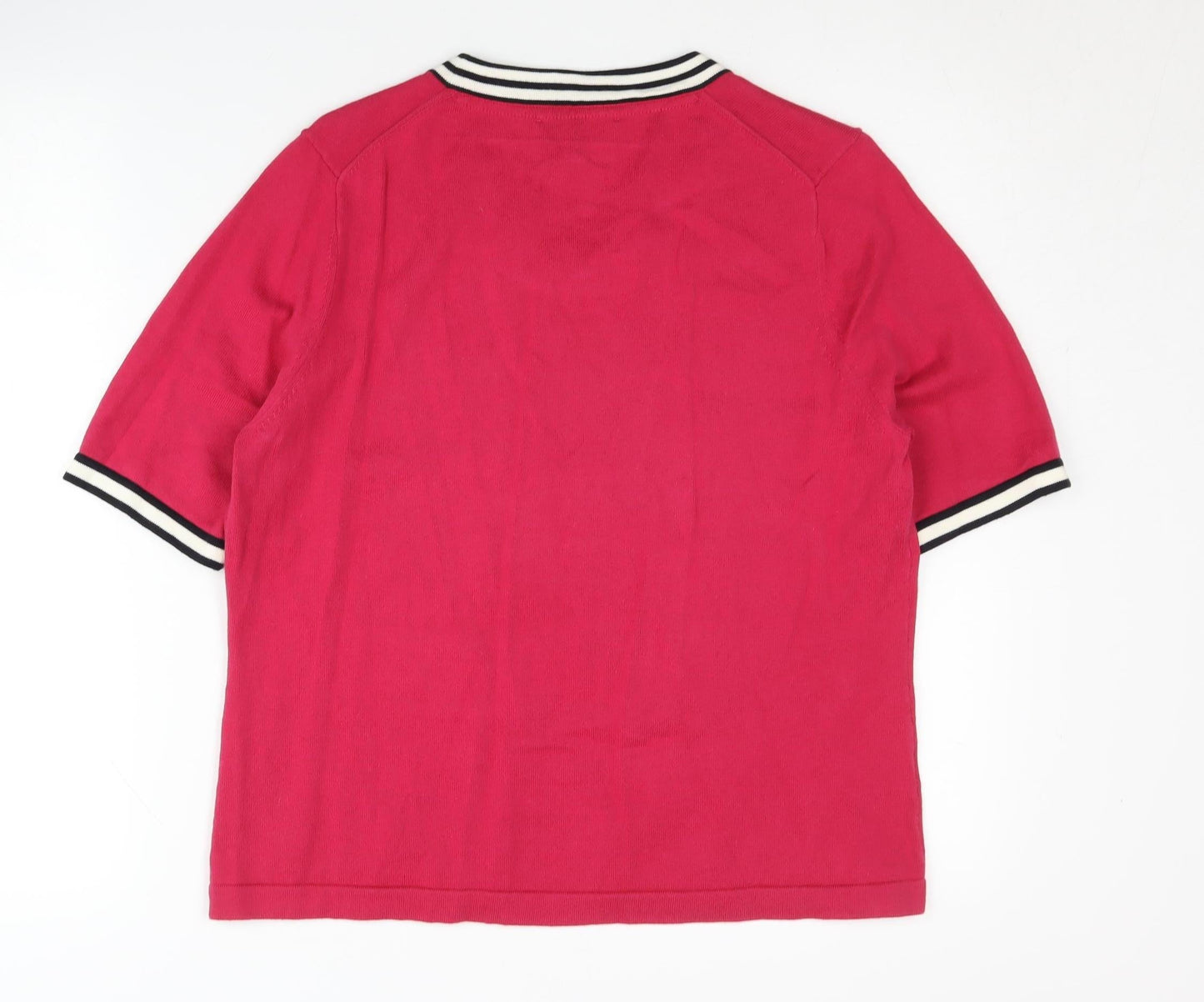 Womens UK Size L Viyella Red Pullover Jumper