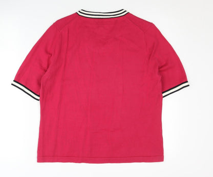 Womens UK Size L Viyella Red Pullover Jumper