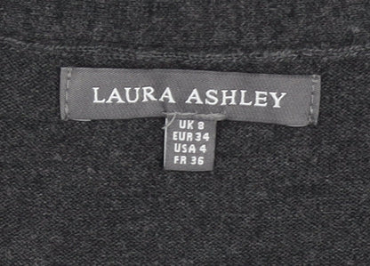 Laura Ashley Women's Grey Cardigan, Size 8