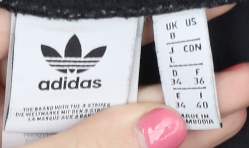 Adidas Women's Black Leggings Size 8 - Stretchy Activewear